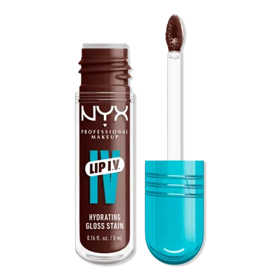 Nyx Professional Makeup Lip Iv Hydrating Gloss Stain - Mocha Me Wet