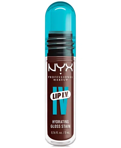 Nyx Professional Makeup Lip Iv Hydrating Gloss Stain In Mocha Me Wet