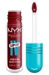 Nyx Professional Makeup Lip I.v. Hydrating Lip Gloss Stain In Cranberry Splash