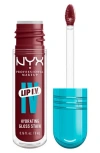 Nyx Professional Makeup Lip I.v. Hydrating Lip Gloss Stain In Drippin In Rose