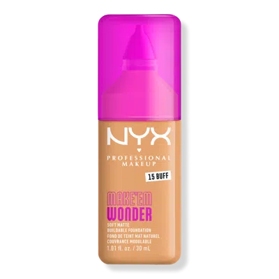 Nyx Professional Makeup Make 'em Wonder, 24h Soft Matte Foundation - Buff In Brown