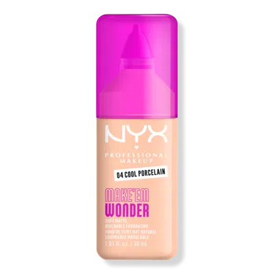 Nyx Professional Makeup Make 'em Wonder, 24h Soft Matte Foundation - Cool Porcelain In Multi