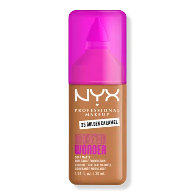 Nyx Professional Makeup Make 'em Wonder, 24h Soft Matte Foundation - Golden Caramel In Transparent