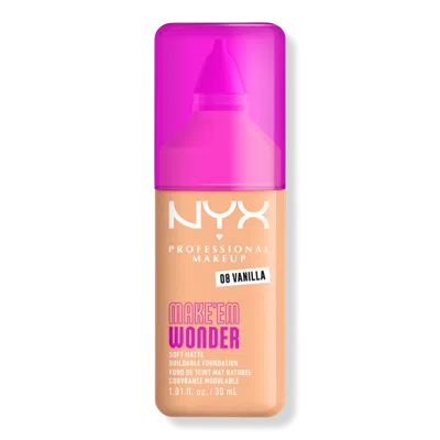 Nyx Professional Makeup Make 'em Wonder, 24h Soft Matte Foundation - Vanilla In Transparent