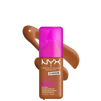 Nyx Professional Makeup Make 'em Wonder, 24h Soft Matte Foundation (various Shades) - Cappuccino In Brown