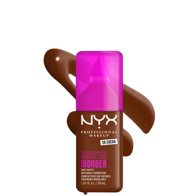 Nyx Professional Makeup Make 'em Wonder, 24h Soft Matte Foundation (various Shades) - Cocoa In Brown