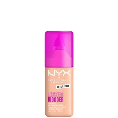 Nyx Professional Makeup Make 'em Wonder, 24h Soft Matte Foundation (various Shades) - Fair Ivory