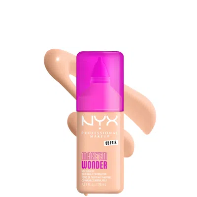 Nyx Professional Makeup Make 'em Wonder, 24h Soft Matte Foundation (various Shades) - Fair In Nude