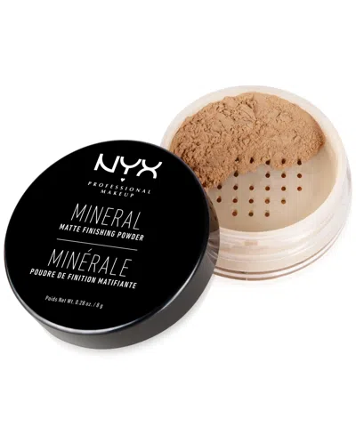 Nyx Professional Makeup Mineral Finishing Powder In Medium,dark