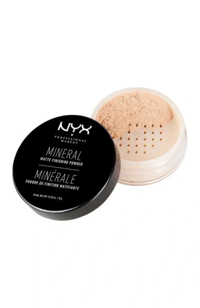 Nyx Professional Makeup Mineral Matte Finishing Powder In Transparent