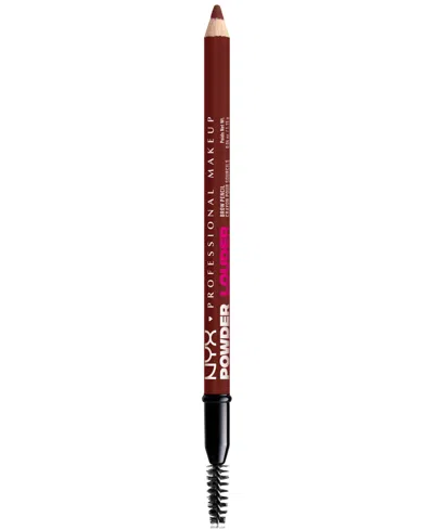 Nyx Professional Makeup Powder Louder Brow Pencil In Black Cherry