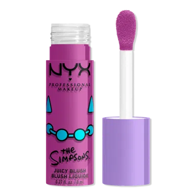 Nyx Professional Makeup Simpsons Collab Saucy Sisters' Fat Cheeks Juicy Liquid Blush - Lavender Sass - Lavender Sass In Purple