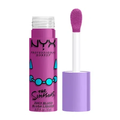 Nyx Professional Makeup Simpsons Collab Saucy Sisters' Fat Cheeks Juicy Liquid Blush In Purple