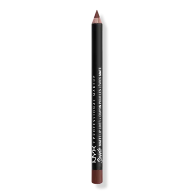 Nyx Professional Makeup Suede Matte Lip Liner Velvet Soft Vegan Lip Pencil - The Og Brew