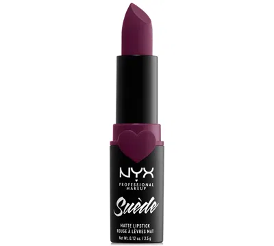 Nyx Professional Makeup Suede Matte Lipstick In Girl,bye (berry)