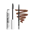 NYX PROFESSIONAL MAKEUP TAME AND DEFINE BROW DUO (VARIOUS SHADES) - ESPRESSO