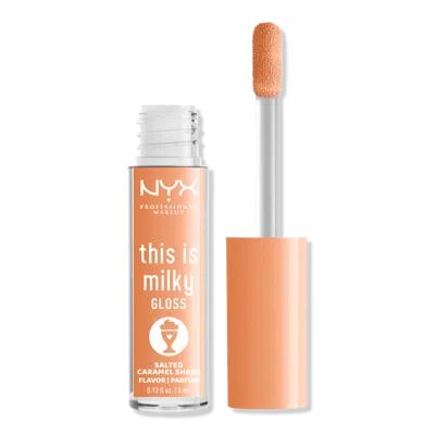 Nyx Professional Makeup This Is Milky Gloss Milkshakes Lip Gloss - Salted Caramel Shake In Transparent