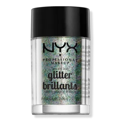 Nyx Professional Makeup Vegan Loose Face And Body Glitter - Crystal In Transparent