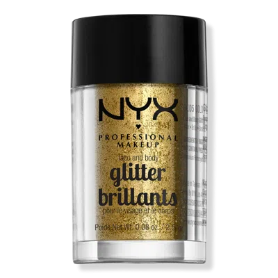 Nyx Professional Makeup Vegan Loose Face And Body Glitter - Gold