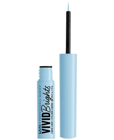 Nyx Professional Makeup Vivid Brights Liquid Liner In Blue Thang