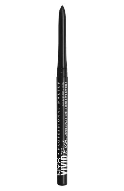 Nyx Professional Makeup Vivid Rich Retractable Eyeliner Pencil In Always Onyx