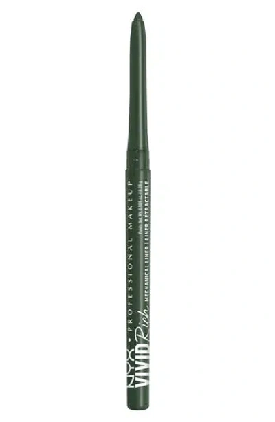 Nyx Professional Makeup Vivid Rich Retractable Eyeliner Pencil In Emerald Empire