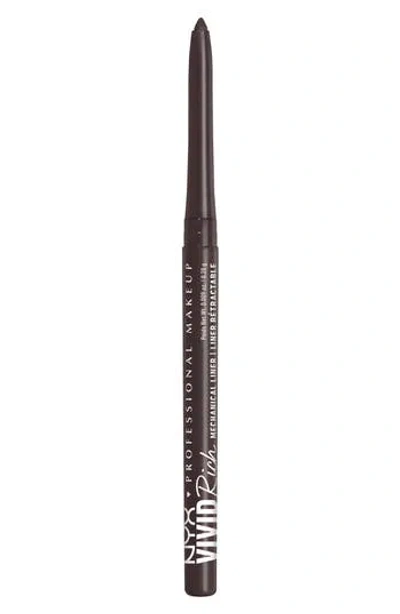 Nyx Professional Makeup Vivid Rich Retractable Eyeliner Pencil In Smokin Topaz
