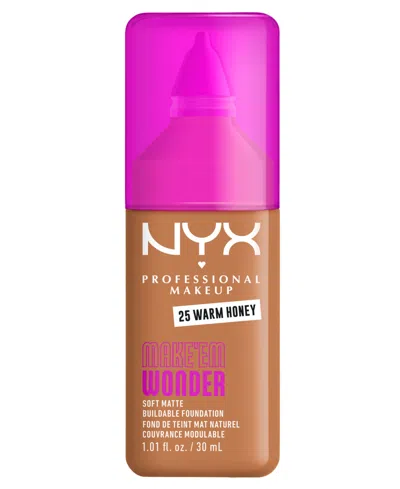 Nyx Professional Makeup Wonder Foundation, 0.84 Oz. In Brown