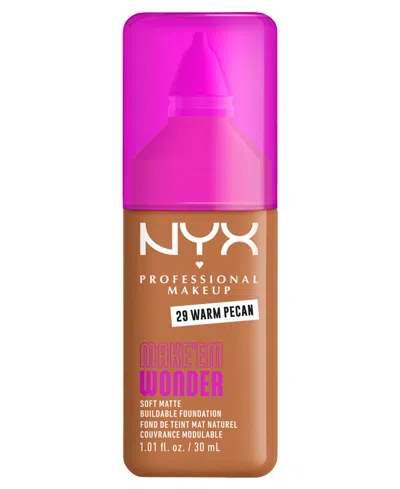 Nyx Professional Makeup Wonder Foundation, 0.84 Oz. In Brown