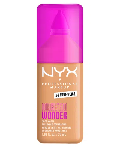 Nyx Professional Makeup Wonder Foundation, 0.84 Oz. In Purple