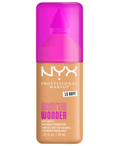 Nyx Professional Makeup Wonder Foundation, 0.84 Oz. In Purple