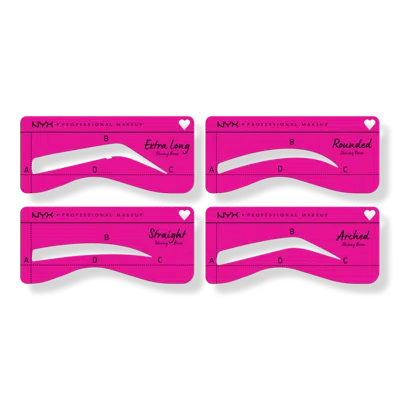 Nyx Professional Makeup Zero To Brow Eyebrow Shaping Stencil - Skinny Brows