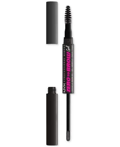 Nyx Professional Makeup Zero To Brow Gel In Black