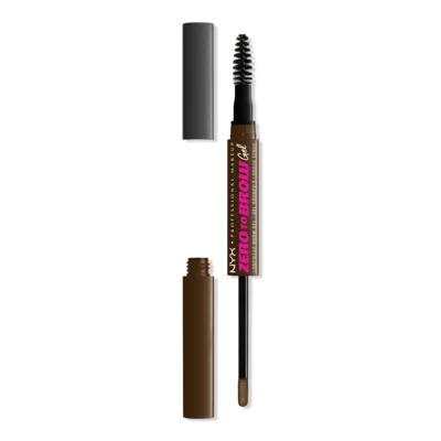 Nyx Professional Makeup Zero To Brow Longwear Eyebrow Gel - Chocolate In Brown