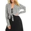 Nz Active By Nic+zoe Balance Reversible Cardigan In White Multi