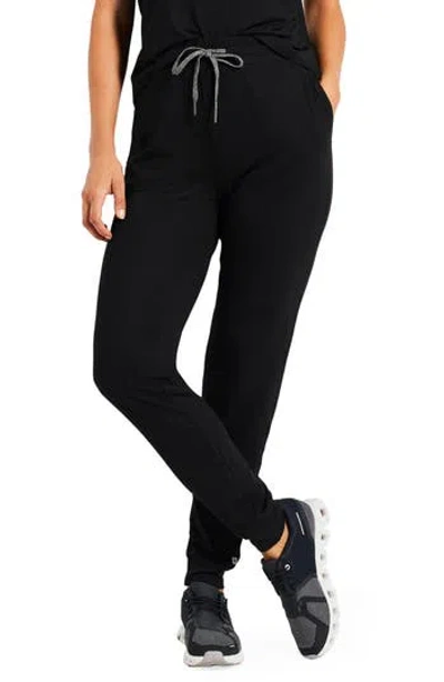 Nz Active By Nic+zoe Brushed Flow Joggers In Black