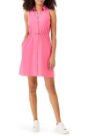 Nz Active By Nic+zoe Collared Tech Stretch Shirtdress In Pure Pink