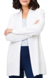 Nz Active By Nic+zoe Cool Down Open Front Cardigan In White