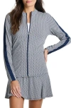 Nz Active By Nic+zoe Easy Gingham Jacket In Indigo Multi