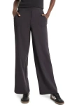 Nz Active By Nic+zoe 31-inch Wide Leg Active Pants In Black Onyx