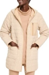 Nz Active By Nic+zoe Hooded Quilted Reversible Coat In Neutral