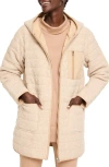 Nz Active By Nic+zoe Hooded Quilted Reversible Coat In Neutral Multi
