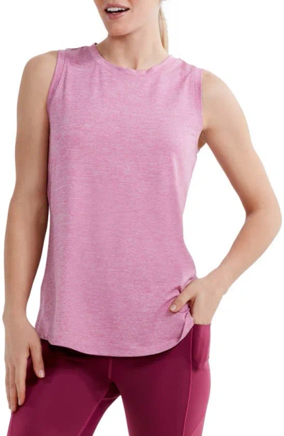 Nz Active By Nic+zoe Nz Active Flowfit Pleat Back Tank In Pink Mix
