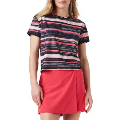 NZ ACTIVE BY NIC+ZOE NZ ACTIVE BY NIC+ZOE PAINTED STRIPE FLOW FIT T-SHIRT
