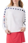 NZ ACTIVE BY NIC+ZOE POLKA DOT SWEATER