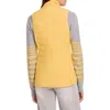 Nz Active By Nic+zoe Quilted Mixed Media Jersey Puffer Vest In Sun Blossom