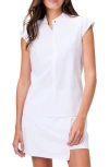 Nz Active By Nic+zoe Tech Stretch Quarter Snap Shirt In Paper White