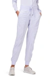 Nz Active By Nic+zoe Tech Stretch Ruched Joggers In Wisteria