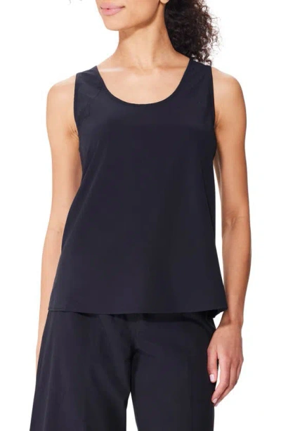 Nz Active By Nic+zoe Tech Stretch Seamed Performance Tank In Black Onyx
