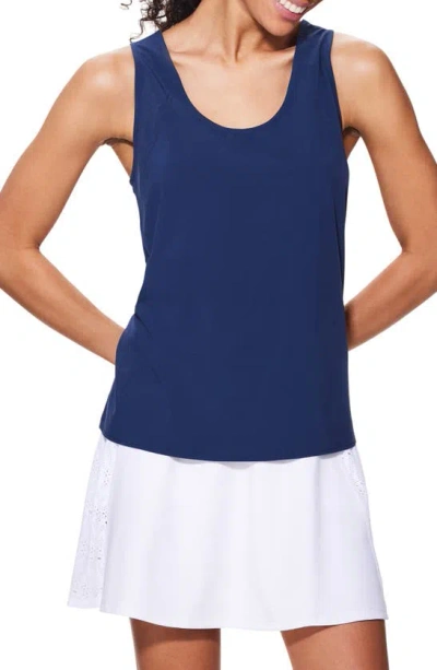 Nz Active By Nic+zoe Tech Stretch Seamed Performance Tank In Ink